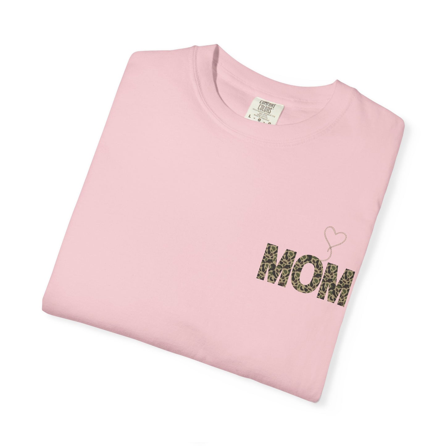 Country Mom Camo Shirt with Rope Heart, Rustic Mama T-Shirt, Western Mom Gift, Camo Heart Graphic Tee, Mothers Day Country Mom Shirt