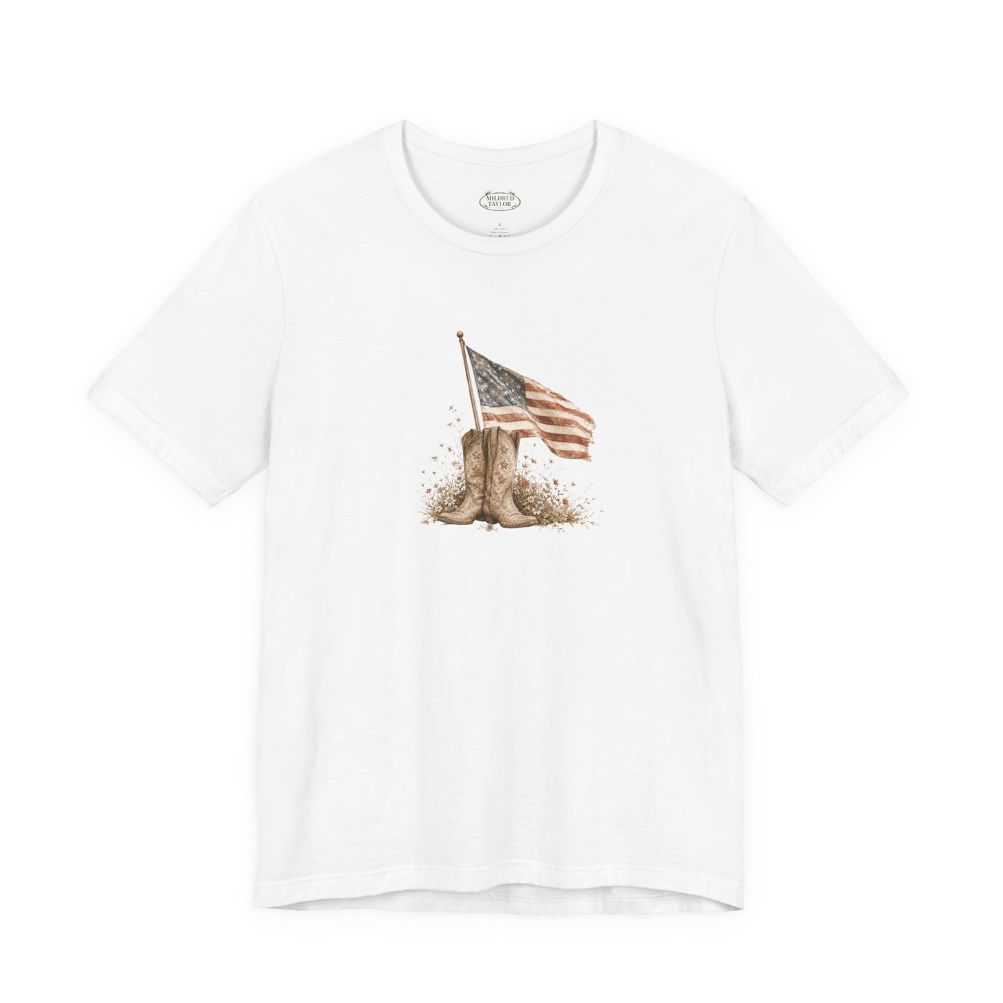 Patriotic Flag Graphic Tee - American T-shirt