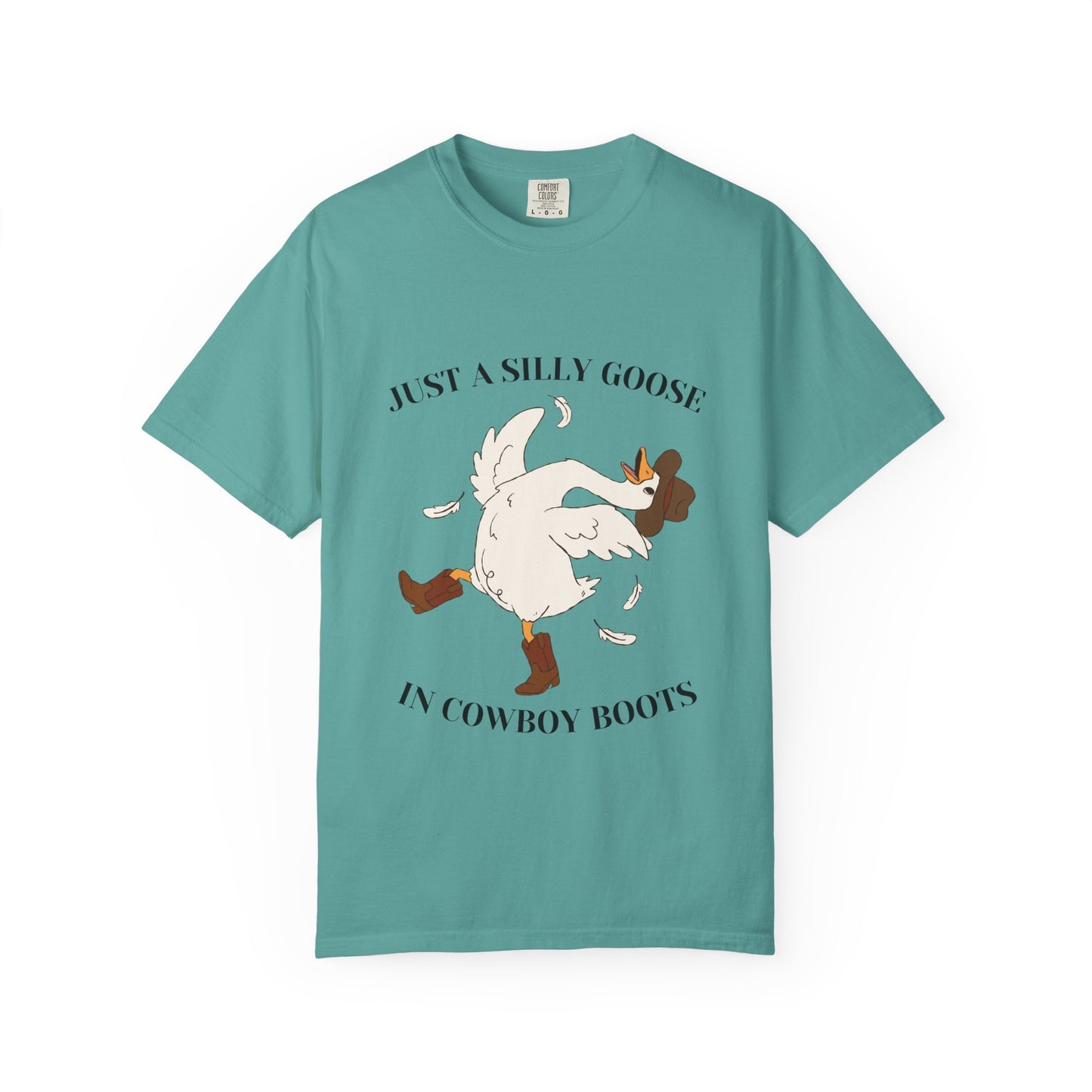 Silly Goose in Cowboy Boots Shirt | Funny Western Goose Tee | Cowgirl Humor Shirt | Trendy Country Graphic Tee | Cowboy Boots Goose Shirt