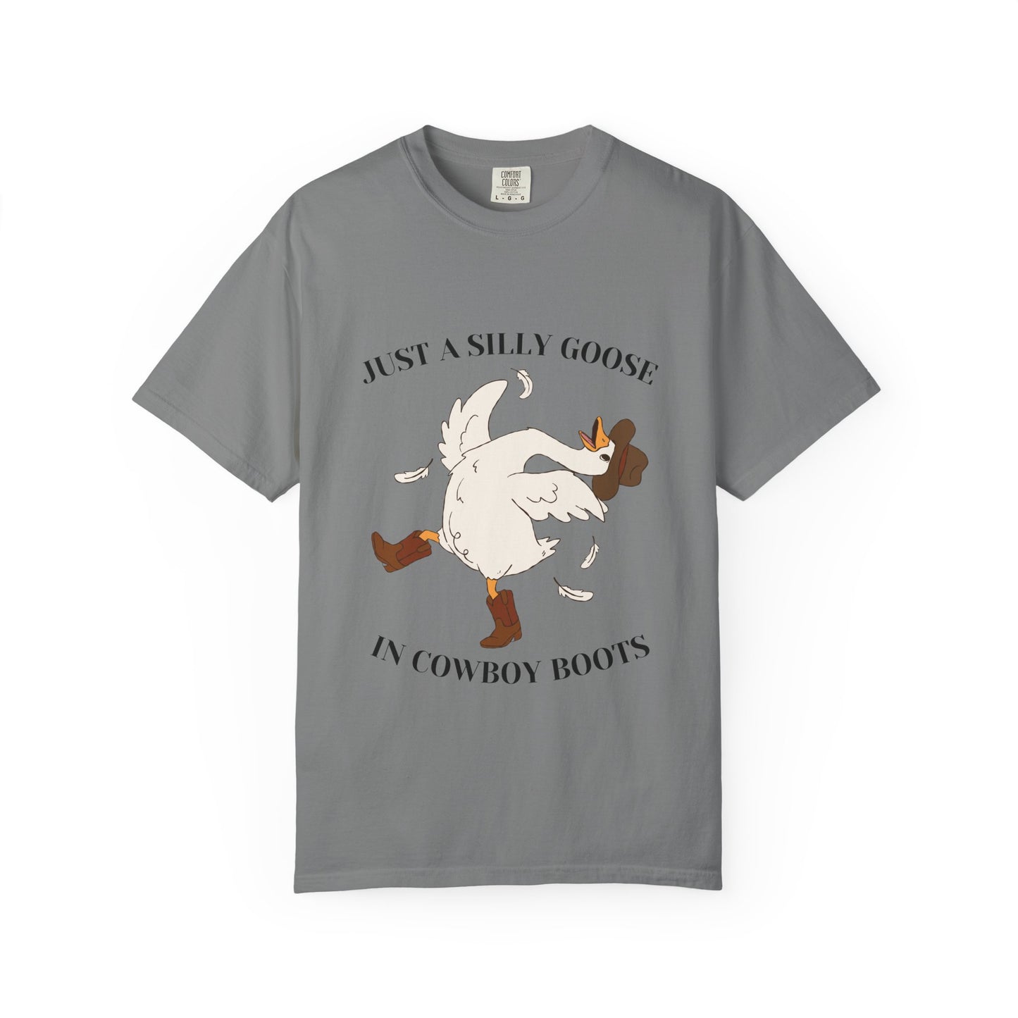 Silly Goose in Cowboy Boots Shirt | Funny Western Goose Tee | Cowgirl Humor Shirt | Trendy Country Graphic Tee | Cowboy Boots Goose Shirt