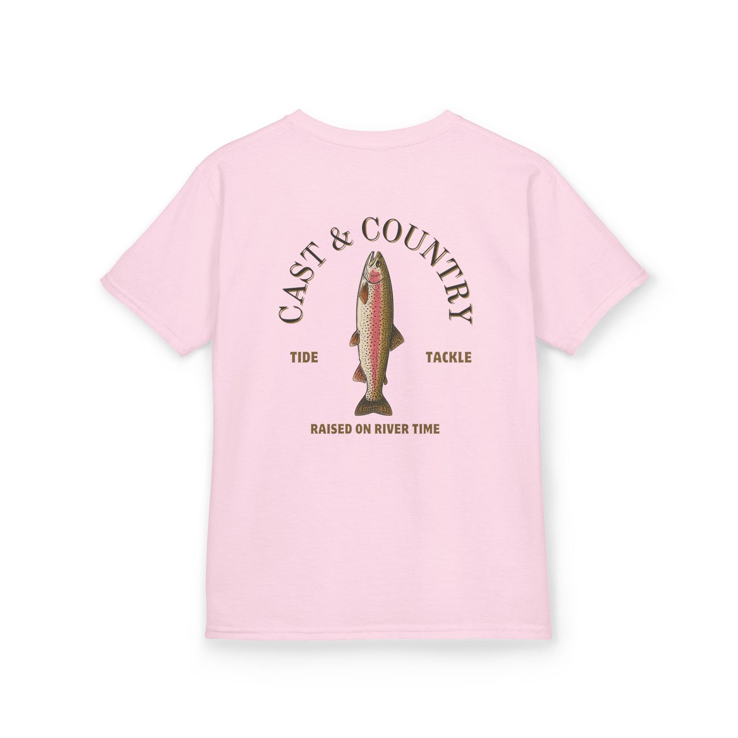 "Cast & Country" Trout Fishing Graphic Shirt - Kids Tee