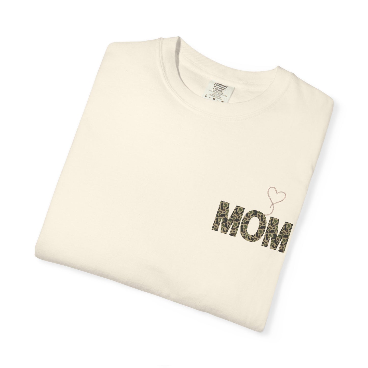 Country Mom Camo Shirt with Rope Heart, Rustic Mama T-Shirt, Western Mom Gift, Camo Heart Graphic Tee, Mothers Day Country Mom Shirt