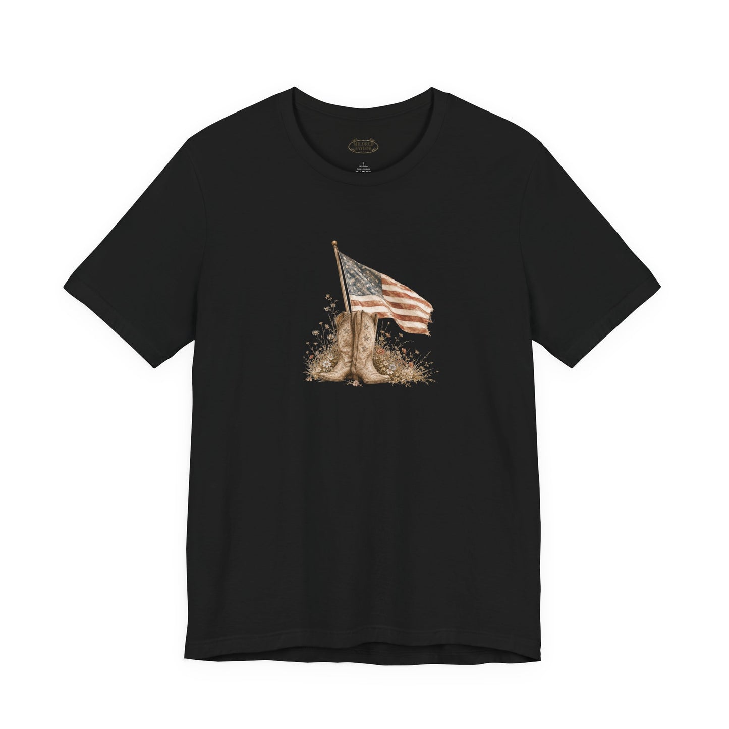Patriotic Flag Graphic Tee - American T-shirt