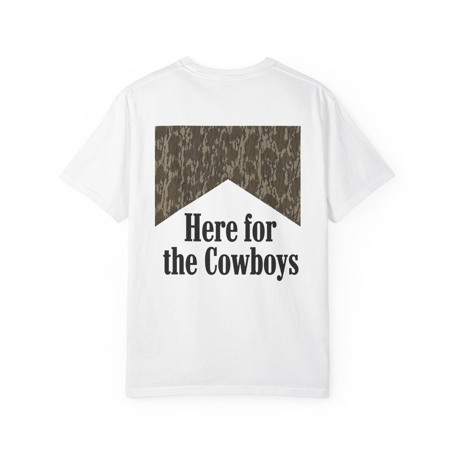 Cowboy Skull T‑Shirt — “Here for the Cowboys” Graphic Tee