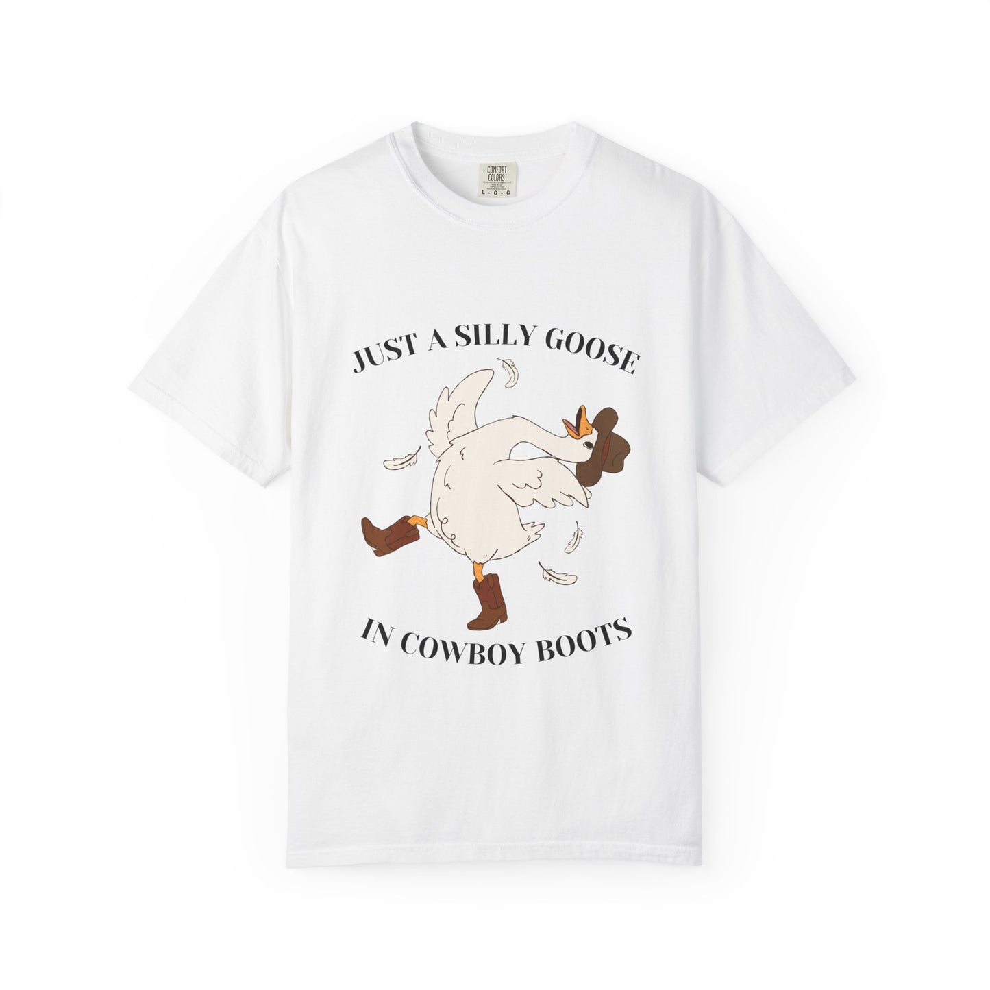 Silly Goose in Cowboy Boots Shirt | Funny Western Goose Tee | Cowgirl Humor Shirt | Trendy Country Graphic Tee | Cowboy Boots Goose Shirt