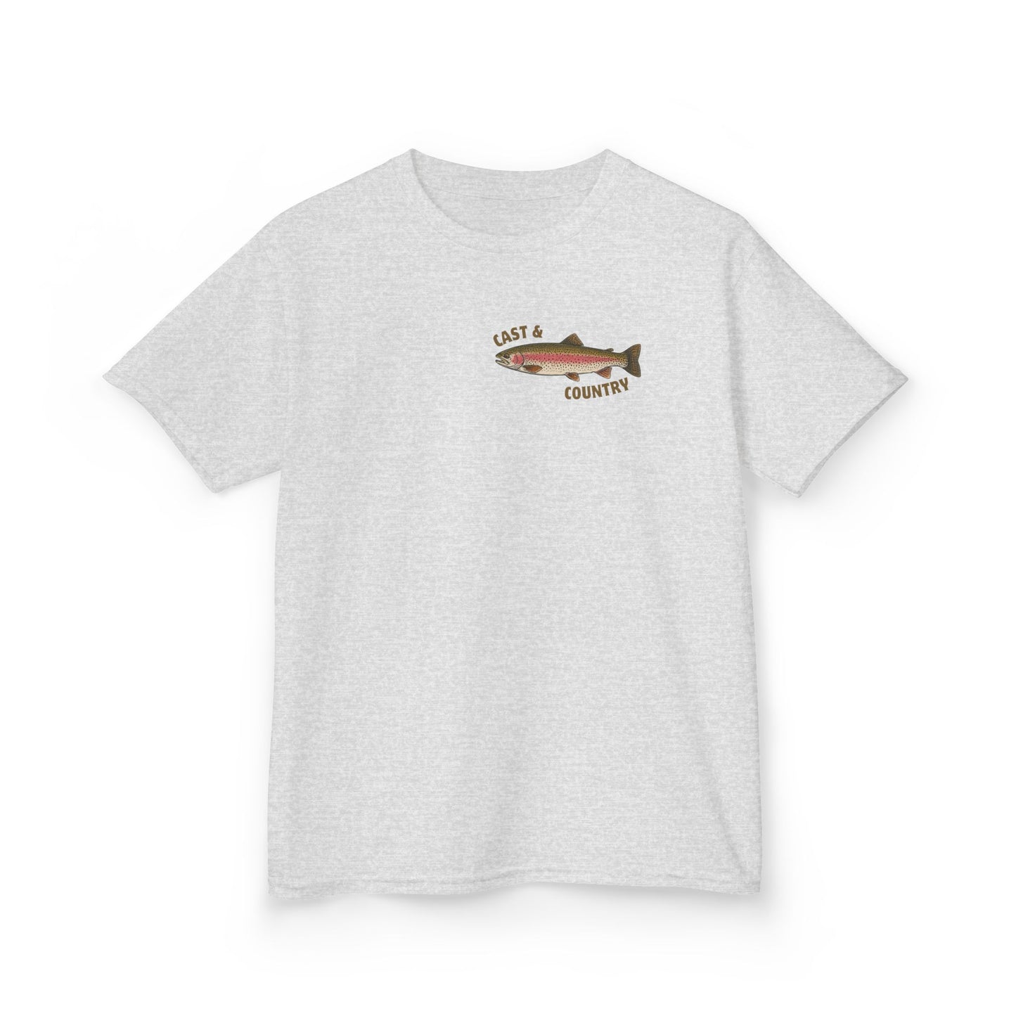 "Cast & Country" Trout Fishing Graphic Shirt - Kids Tee