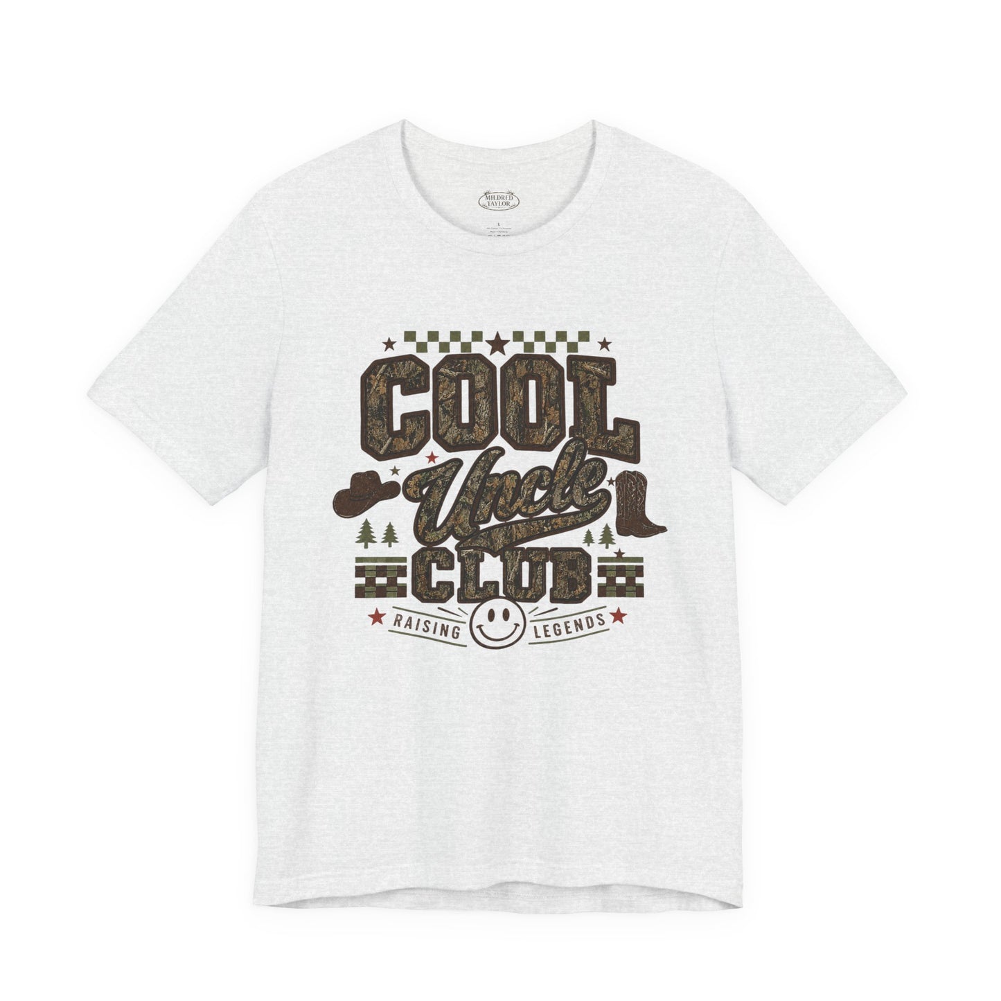 Cool Uncle Club Camo Tee — 'Raising Legends' Vintage Style