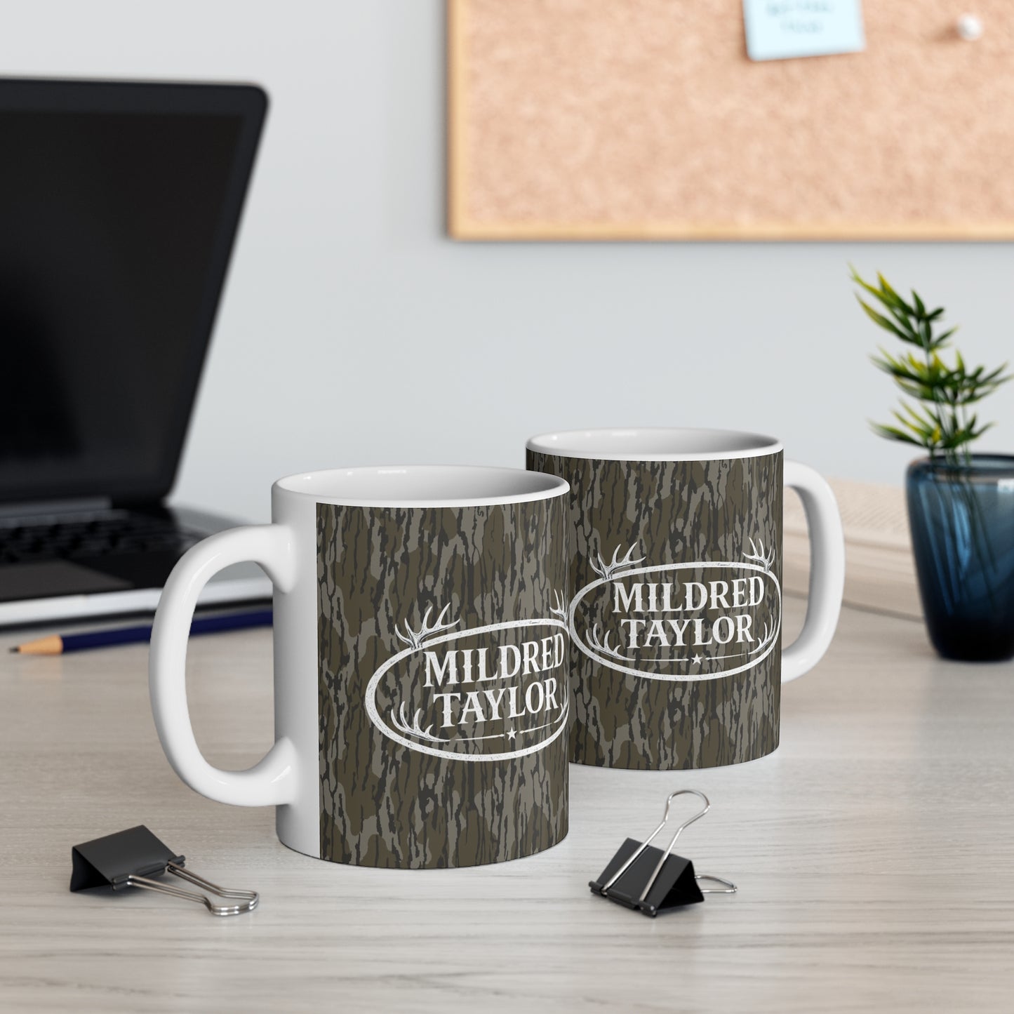 Brand 'Mildred Taylor' Rustic Antler Logo Coffee Mug
