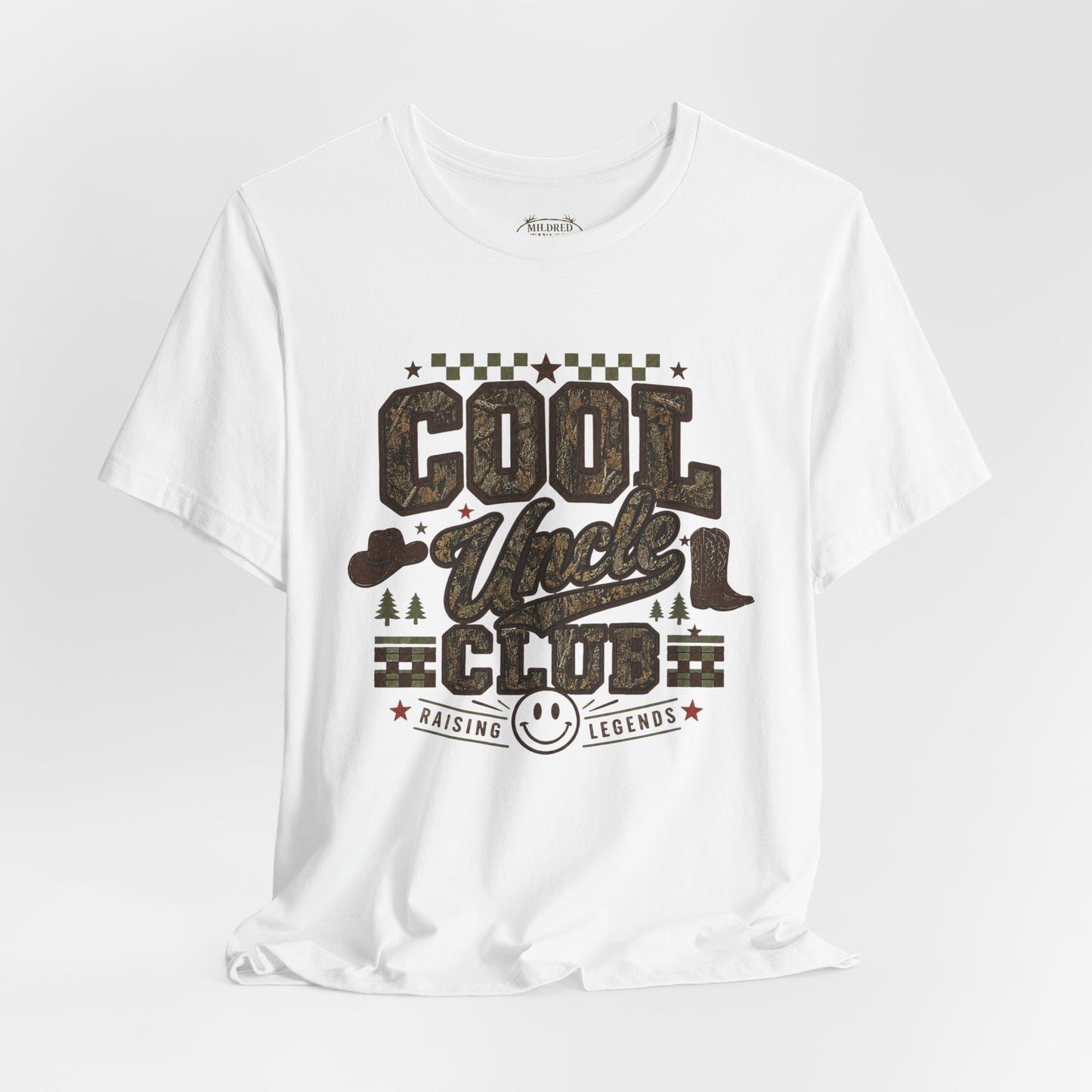 Cool Uncle Club Camo Tee — 'Raising Legends' Vintage Style
