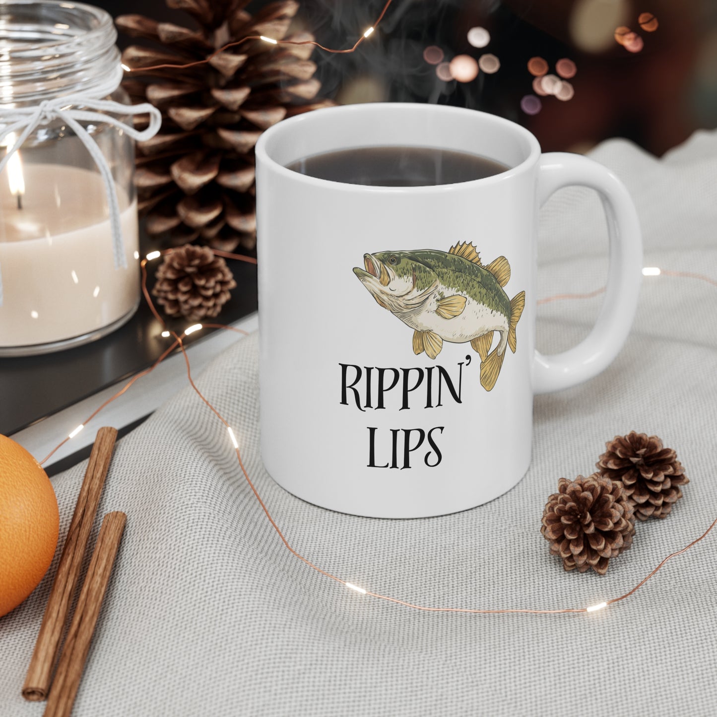 Rippin' Lips Fishing Mug 11oz