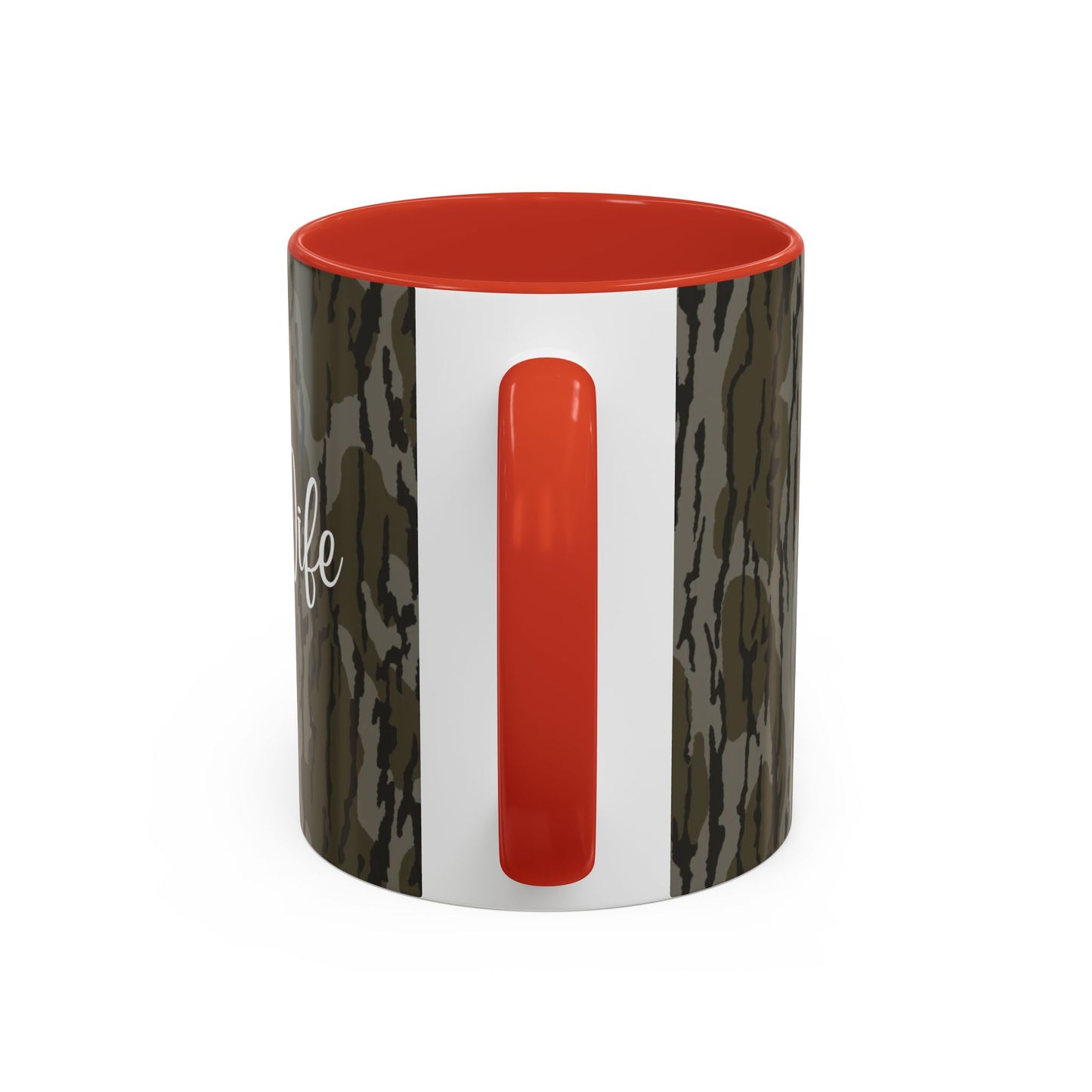 Hunting Wife Life Bottomland Camo Accent Coffee Mug