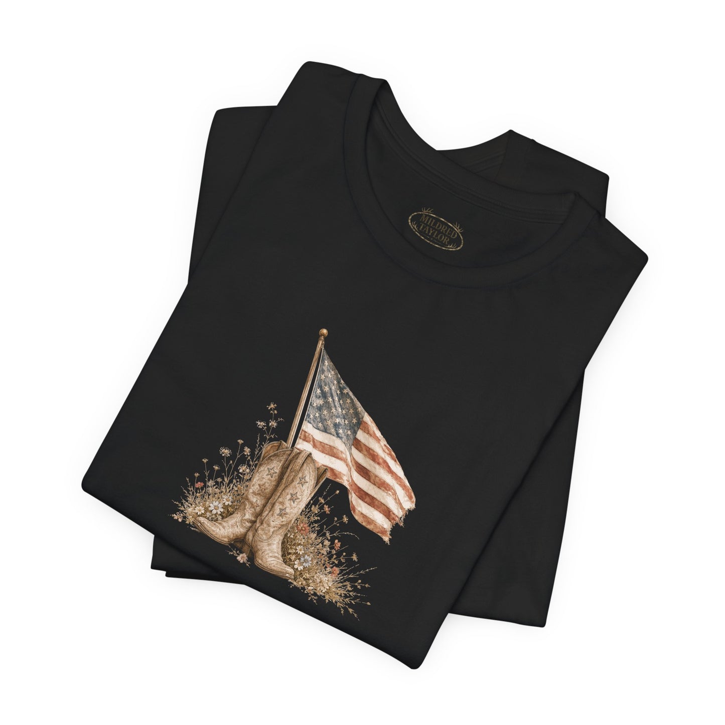 Patriotic Flag Graphic Tee - American T-shirt