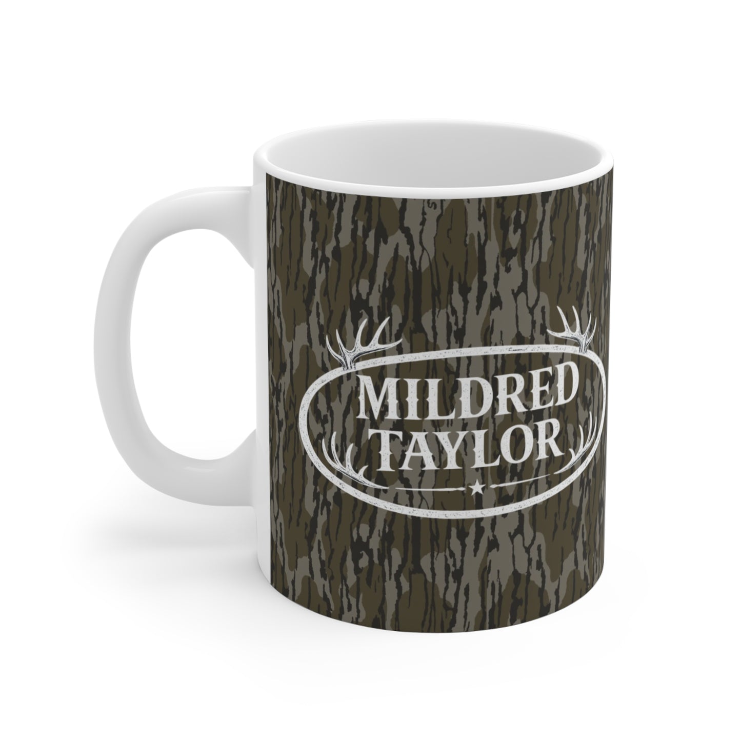 Brand 'Mildred Taylor' Rustic Antler Logo Coffee Mug