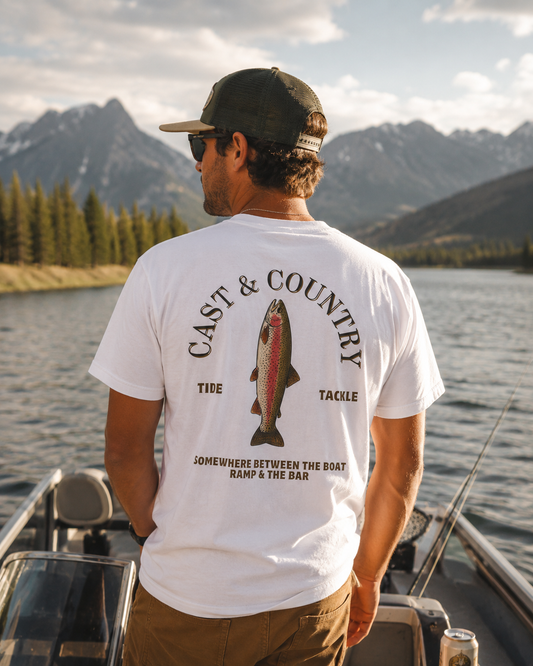 Cast & Country Trout Fishing Tee ("Someone Beer Me") - Country Trout T-Shirt
