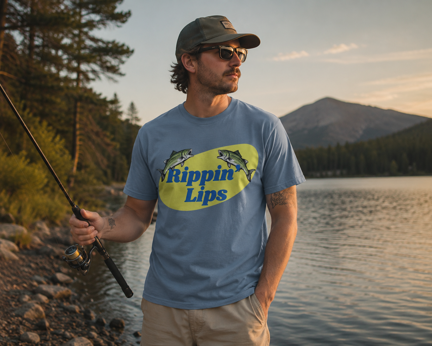Rippin’ Lips Fishing Shirt | Fishing Tee | Bass Fishing Shirt