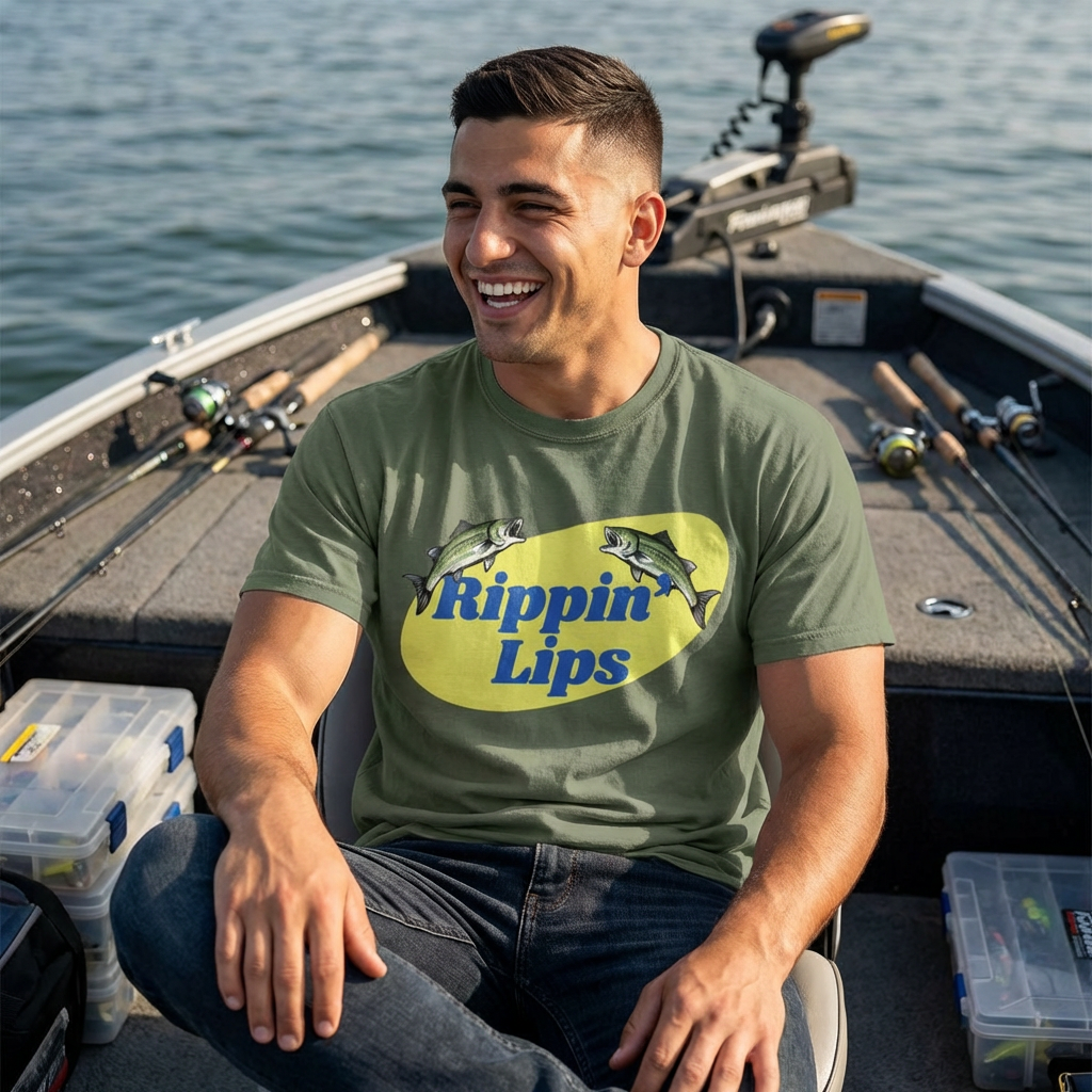 Rippin’ Lips Fishing Shirt | Fishing Tee | Bass Fishing Shirt