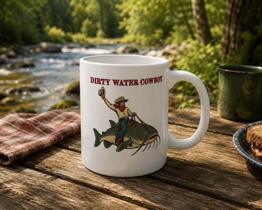 Dirty Water Cowboy Catfish Mug 11oz