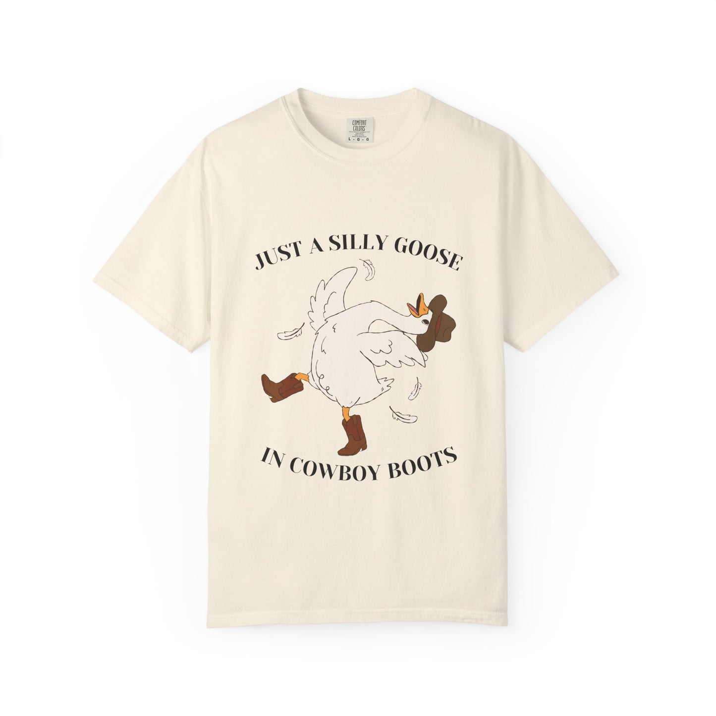 Silly Goose in Cowboy Boots Shirt | Funny Western Goose Tee | Cowgirl Humor Shirt | Trendy Country Graphic Tee | Cowboy Boots Goose Shirt