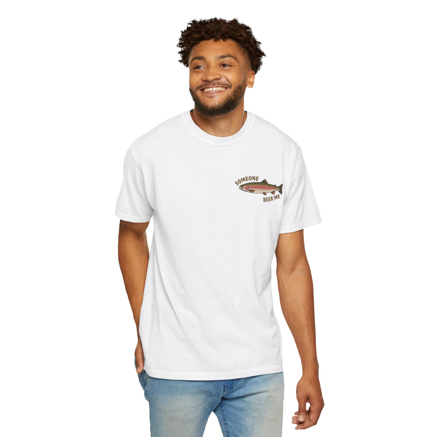 Cast & Country Trout Fishing Tee ("Someone Beer Me") - Country Trout T-Shirt