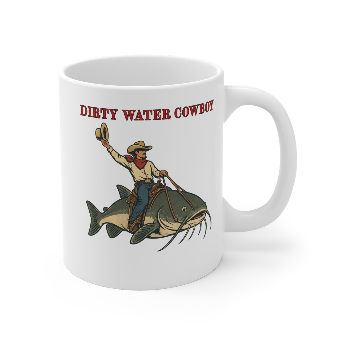 Dirty Water Cowboy Catfish Mug 11oz
