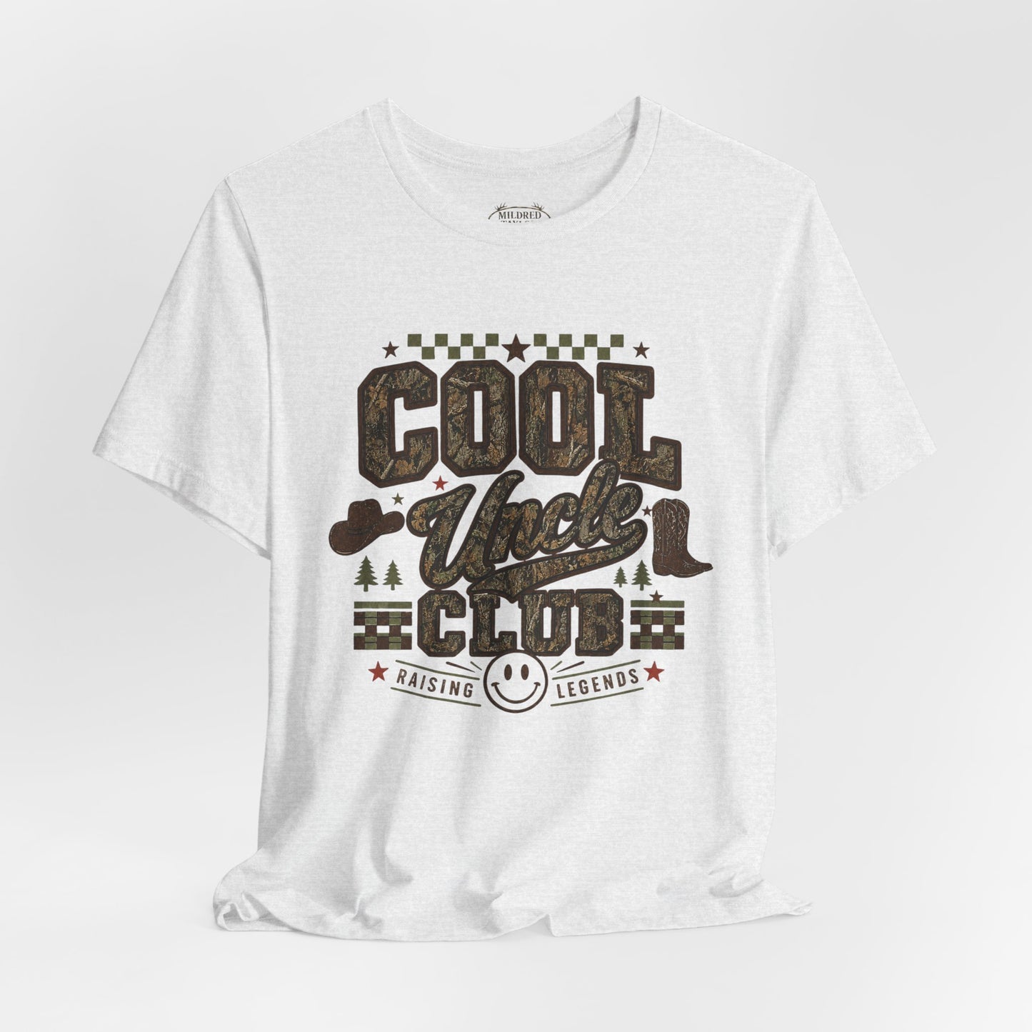 Cool Uncle Club Camo Tee — 'Raising Legends' Vintage Style