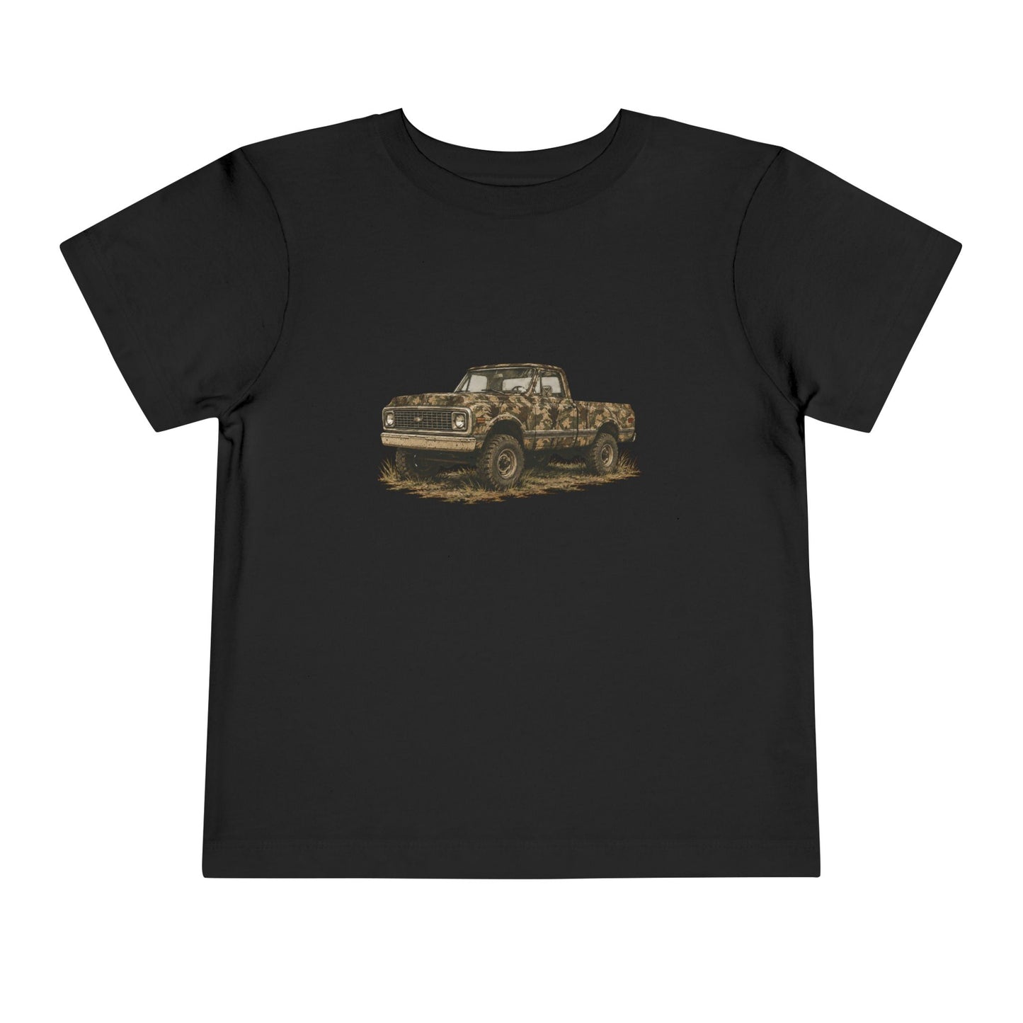 Toddler Tee — Vintage Camouflage Pickup Truck Graphic