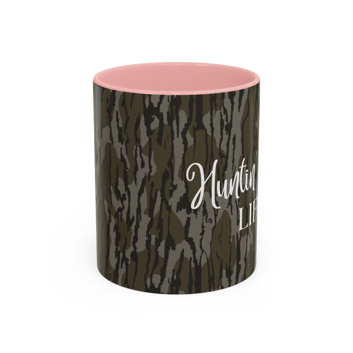Hunting Wife Life Bottomland Camo Accent Coffee Mug