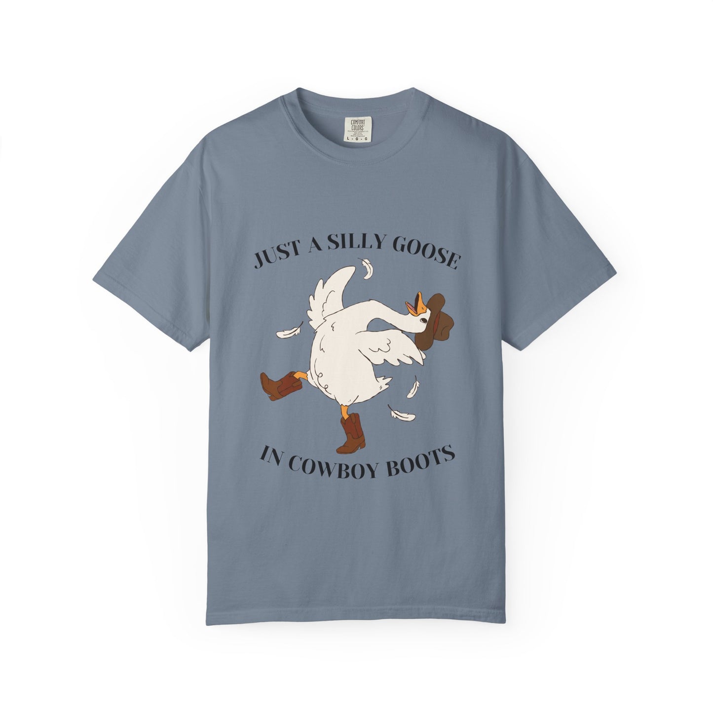 Silly Goose in Cowboy Boots Shirt | Funny Western Goose Tee | Cowgirl Humor Shirt | Trendy Country Graphic Tee | Cowboy Boots Goose Shirt
