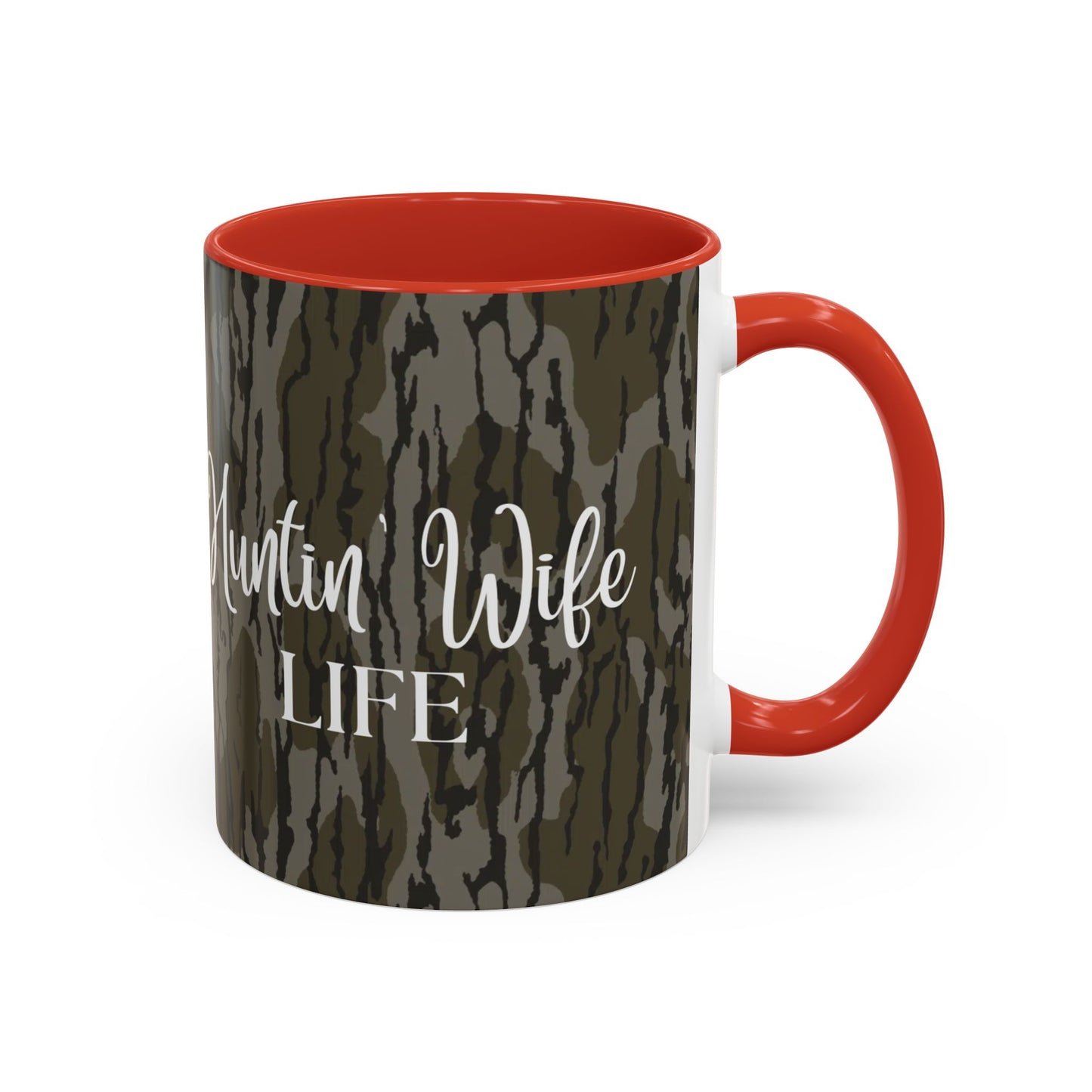 Hunting Wife Life Bottomland Camo Accent Coffee Mug