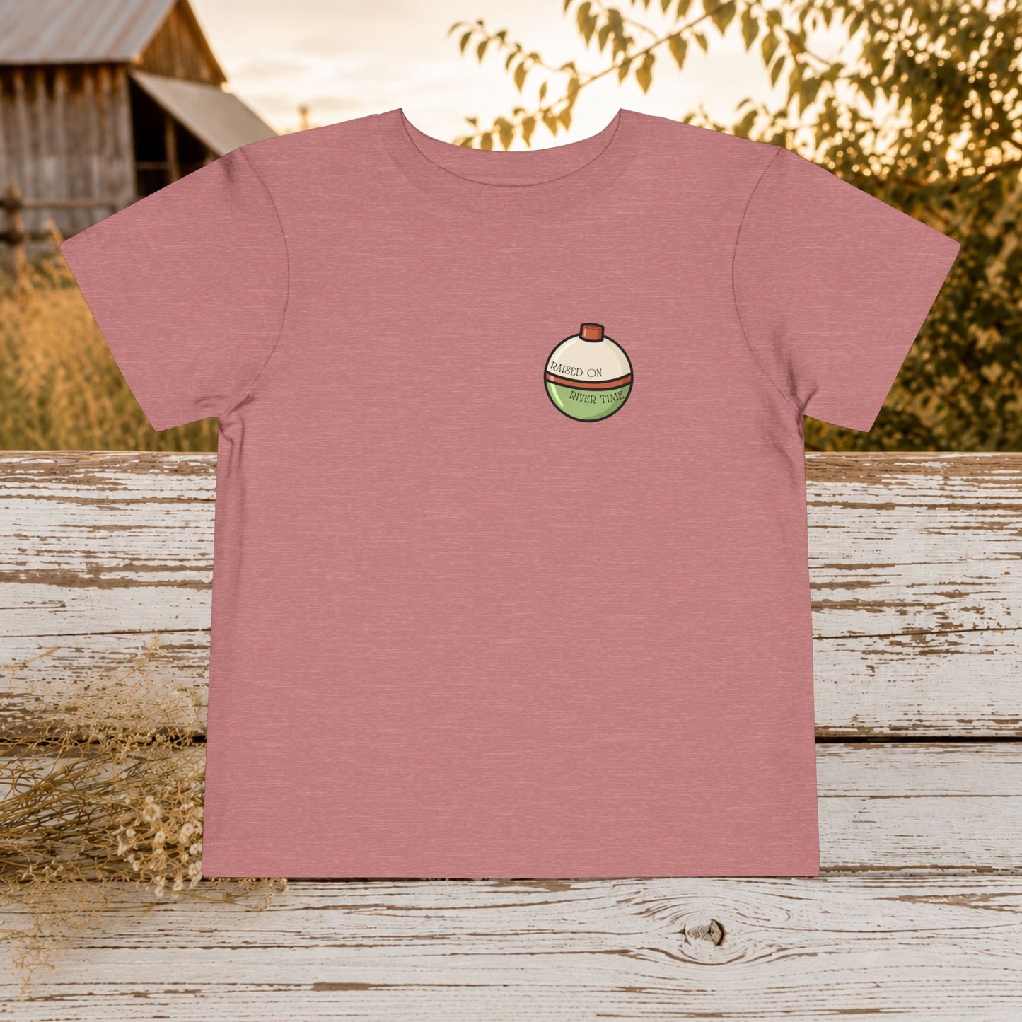 “Reel Cool Kid” Fishing Bass Graphic - Toddler Tee