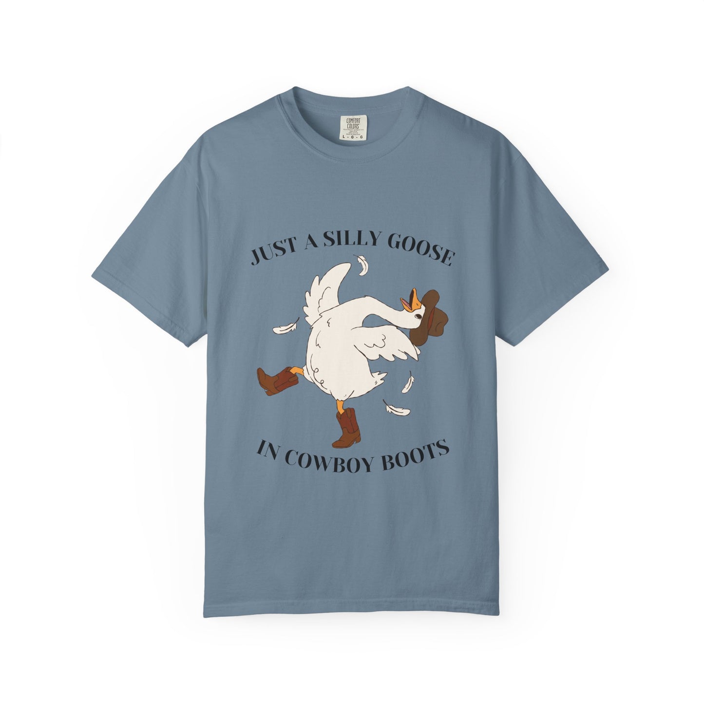 Silly Goose in Cowboy Boots Shirt | Funny Western Goose Tee | Cowgirl Humor Shirt | Trendy Country Graphic Tee | Cowboy Boots Goose Shirt