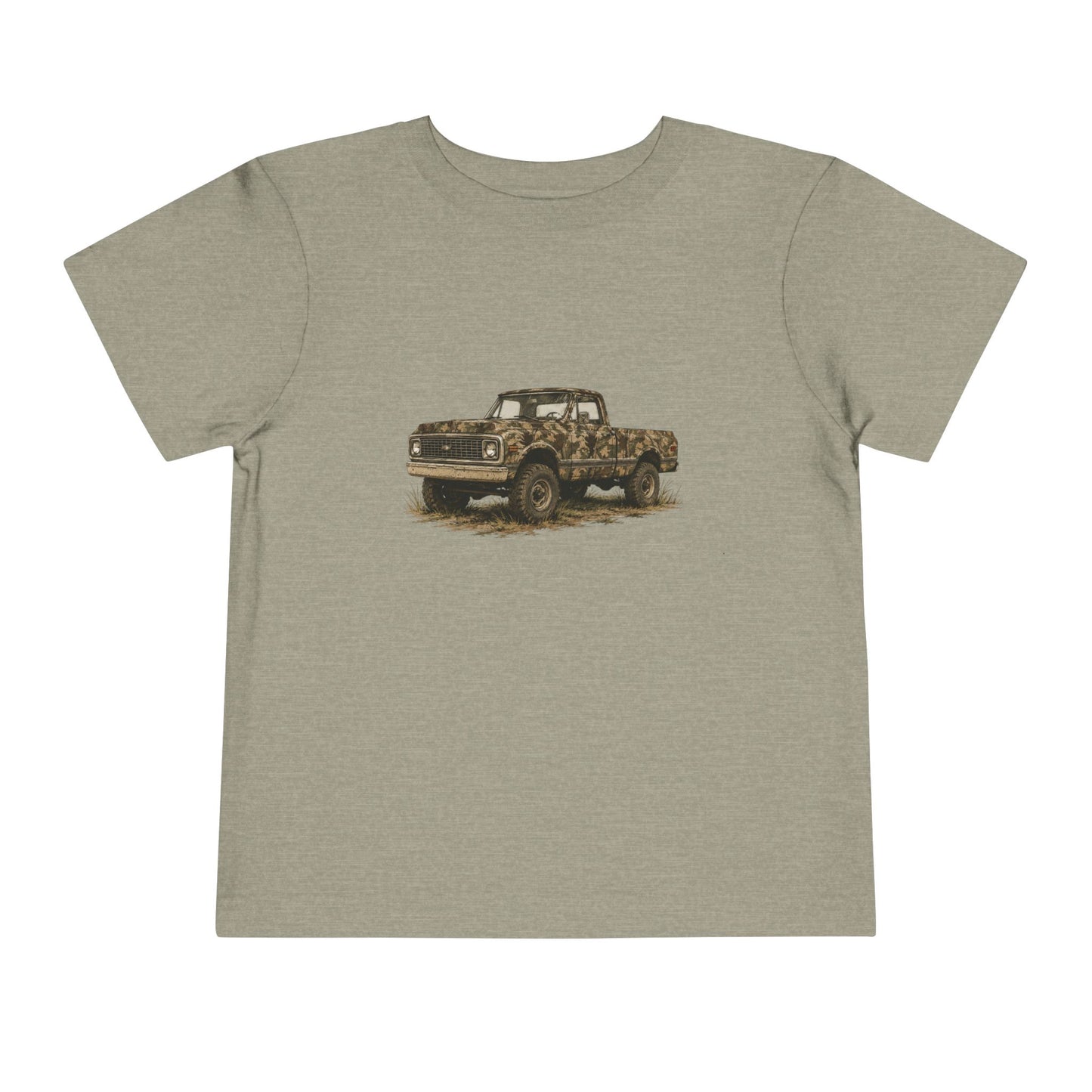 Toddler Tee — Vintage Camouflage Pickup Truck Graphic
