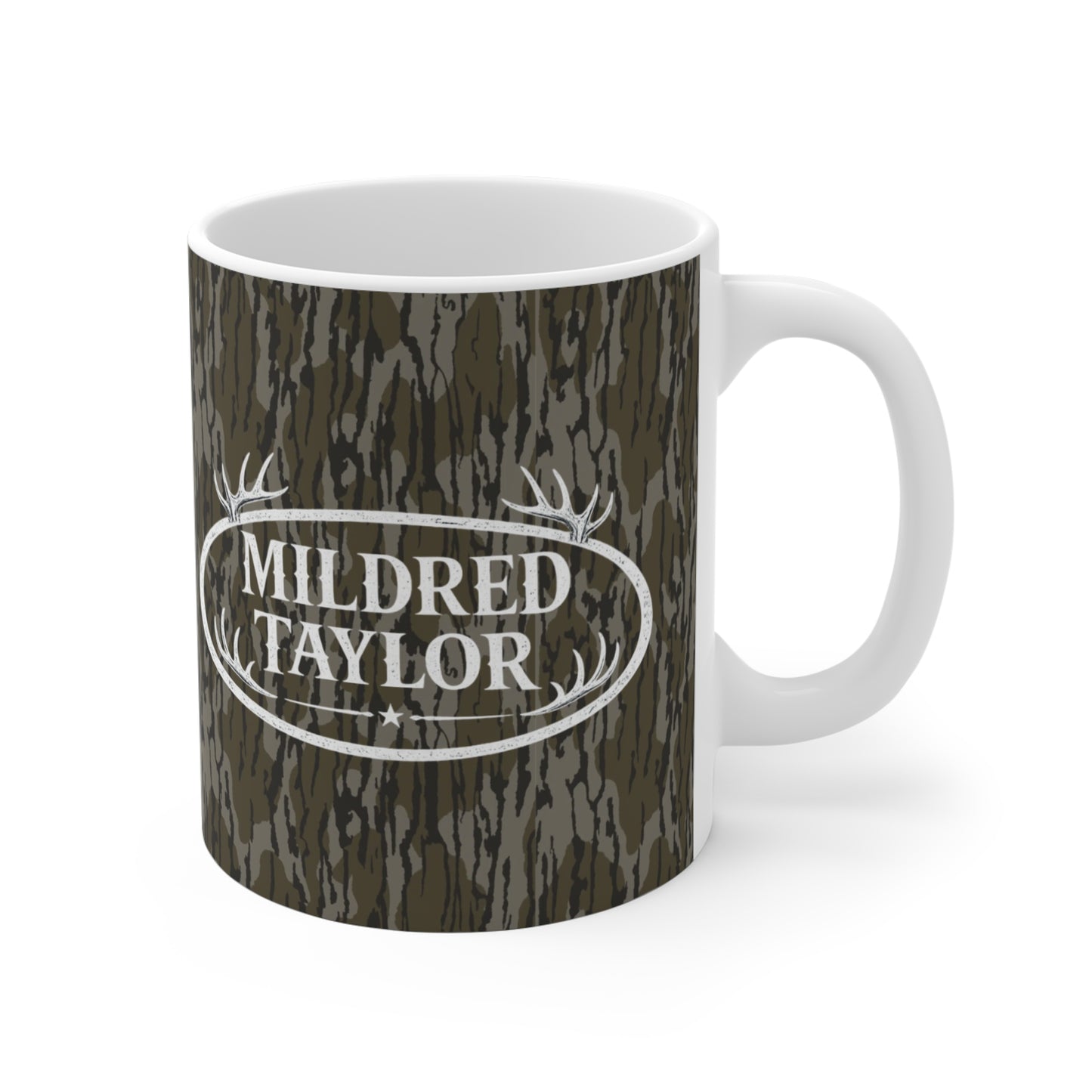 Brand 'Mildred Taylor' Rustic Antler Logo Coffee Mug