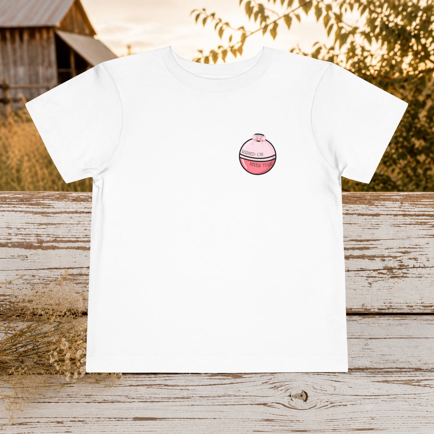 "Reel Cool Kid" Pink Fish Fishing Shirt - Toddler Tee