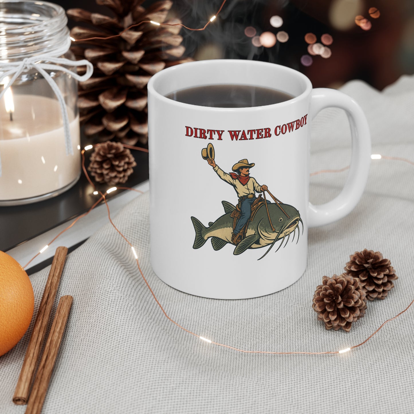 Dirty Water Cowboy Catfish Mug 11oz