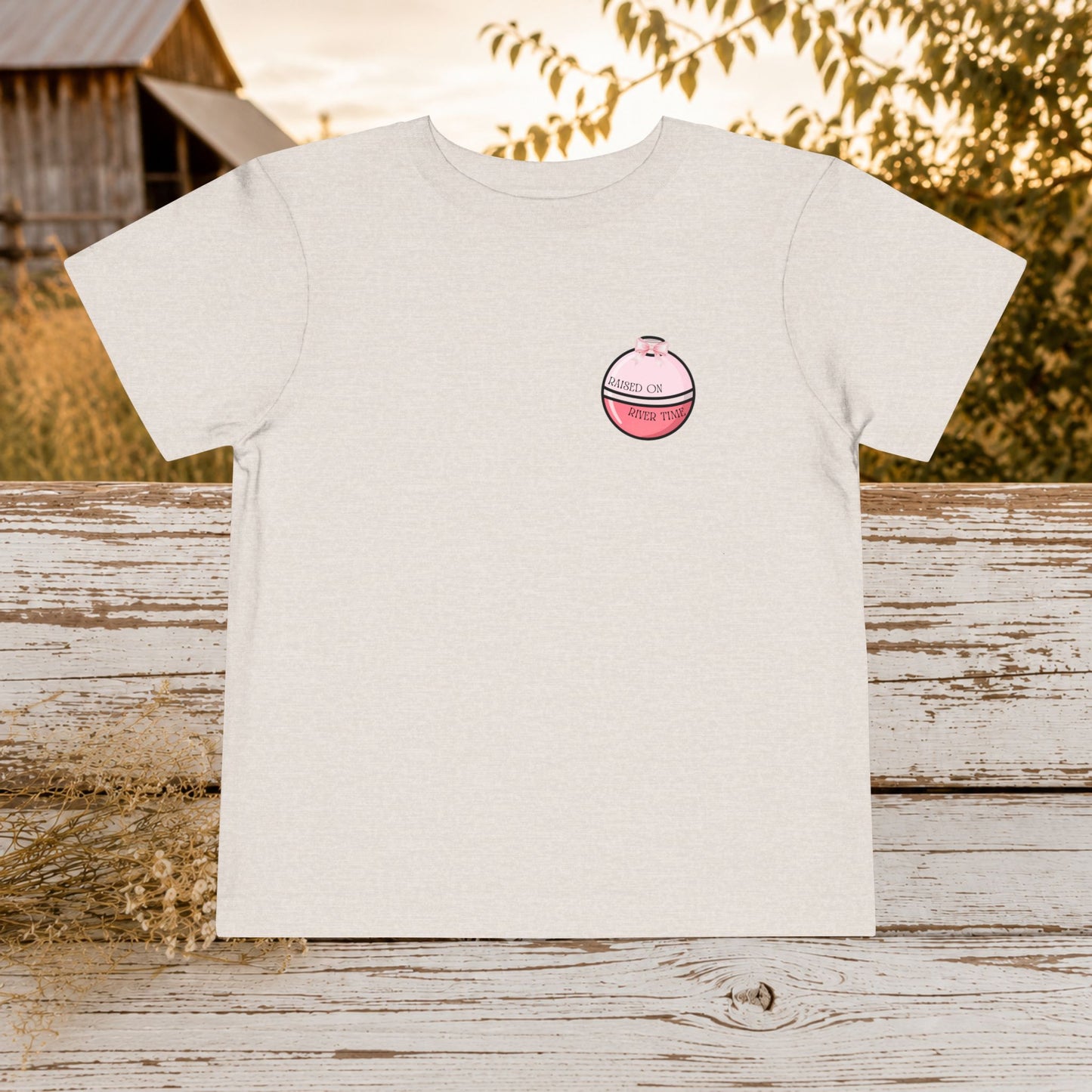 "Reel Cool Kid" Pink Fish Fishing Shirt - Toddler Tee