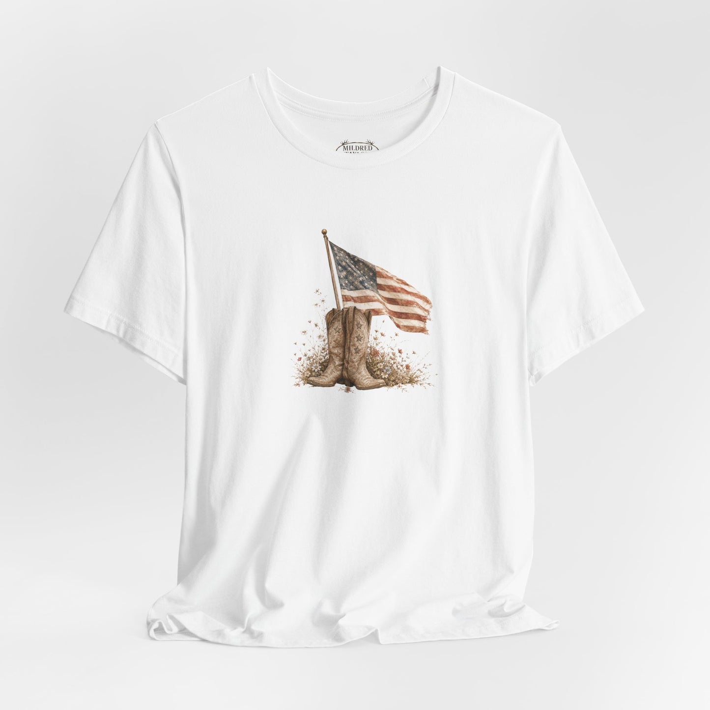 Patriotic Flag Graphic Tee - American T-shirt