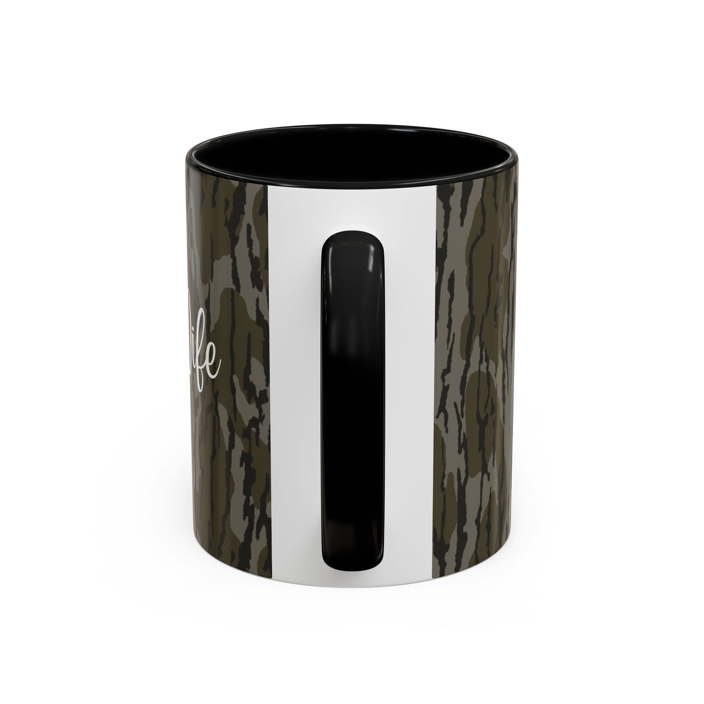 Hunting Wife Life Bottomland Camo Accent Coffee Mug