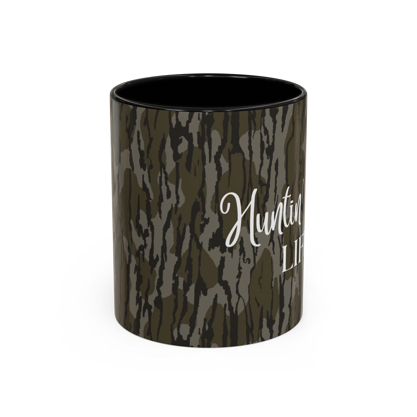 Hunting Wife Life Bottomland Camo Accent Coffee Mug