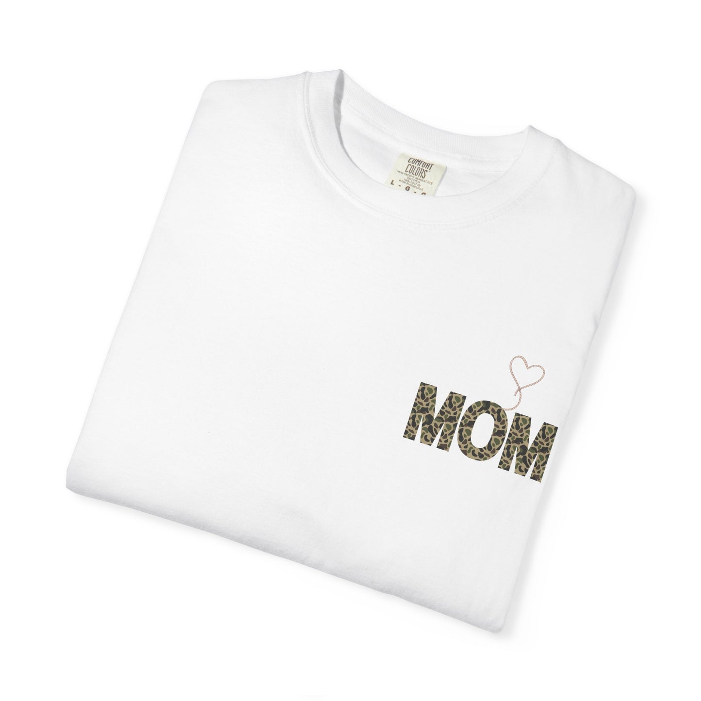 Country Mom Camo Shirt with Rope Heart, Rustic Mama T-Shirt, Western Mom Gift, Camo Heart Graphic Tee, Mothers Day Country Mom Shirt