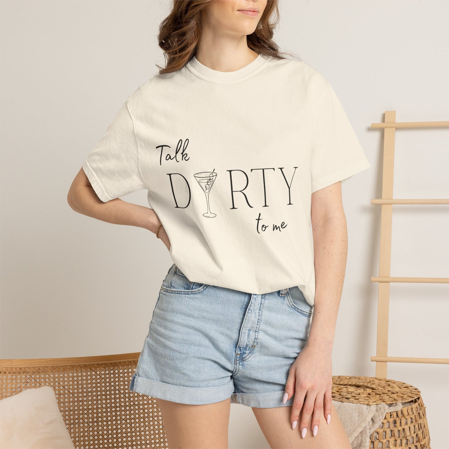 Talk Dirty to Me Dirty Martini Shirt | Funny Martini Tee | Cocktail Lover Shirt | Girls Night Out Shirt | Trendy Bar Graphic Tee