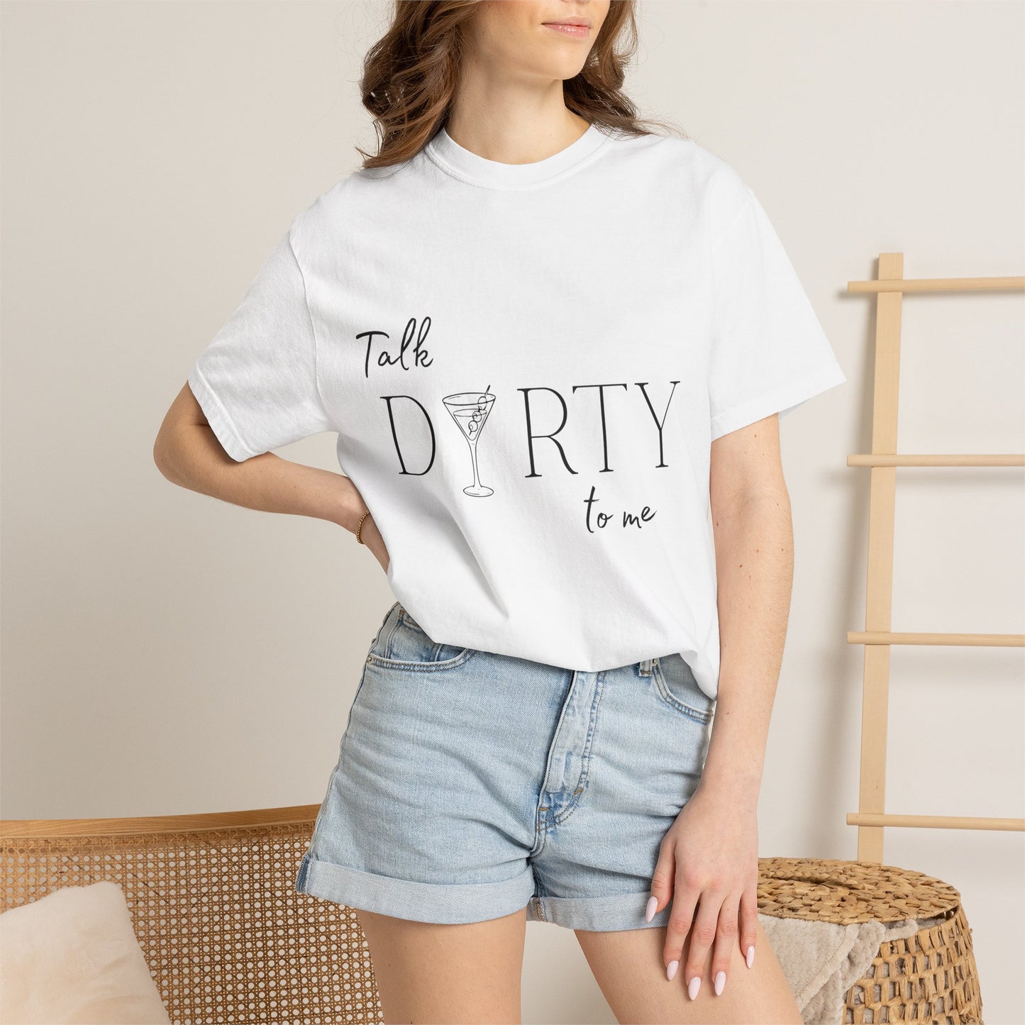 Talk Dirty to Me Dirty Martini Shirt | Funny Martini Tee | Cocktail Lover Shirt | Girls Night Out Shirt | Trendy Bar Graphic Tee