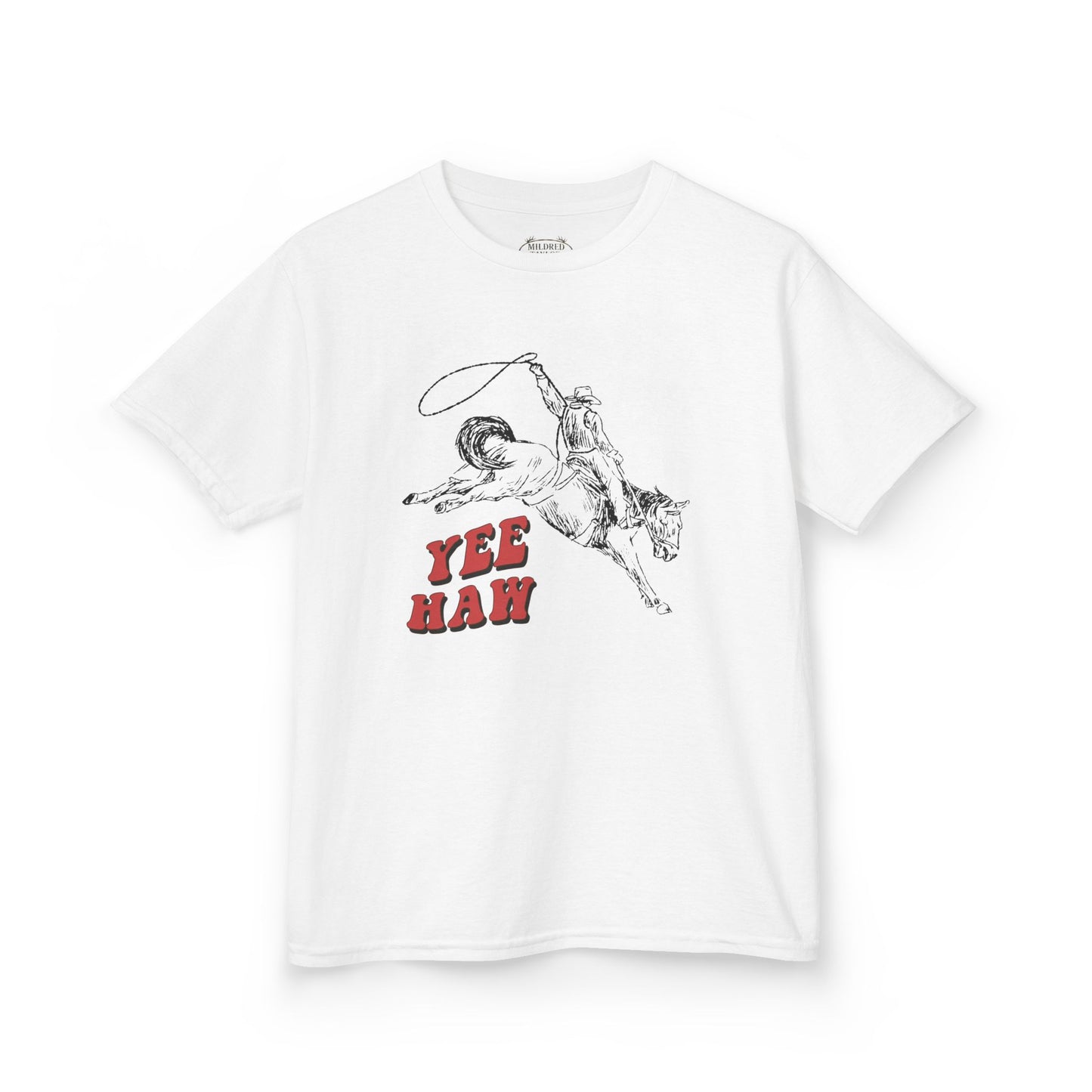 'Yee Haw' Rodeo Cowboy Graphic - Kids Tee