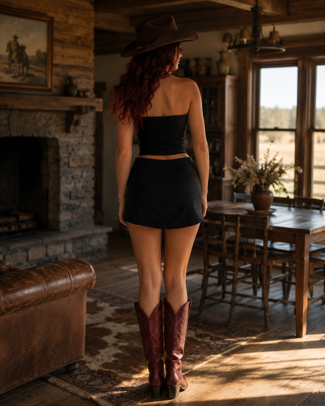 Cowgirl Mini Two-Piece Basic Set Comfy & Casual