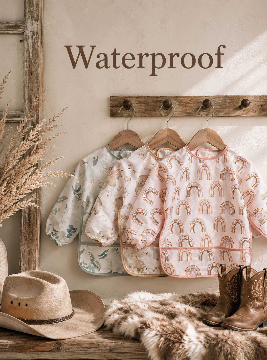 Waterproof Feeding Bib, Washable-Easy To Clean - Baby Essential