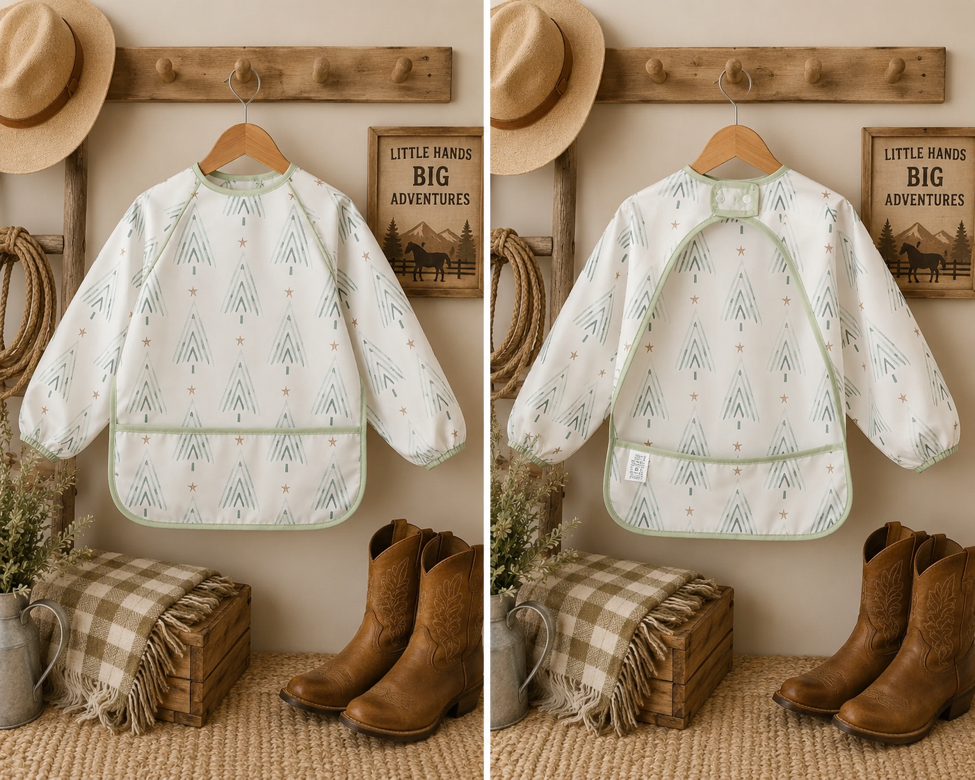 Waterproof Feeding Bib, Washable-Easy To Clean - Baby Essential