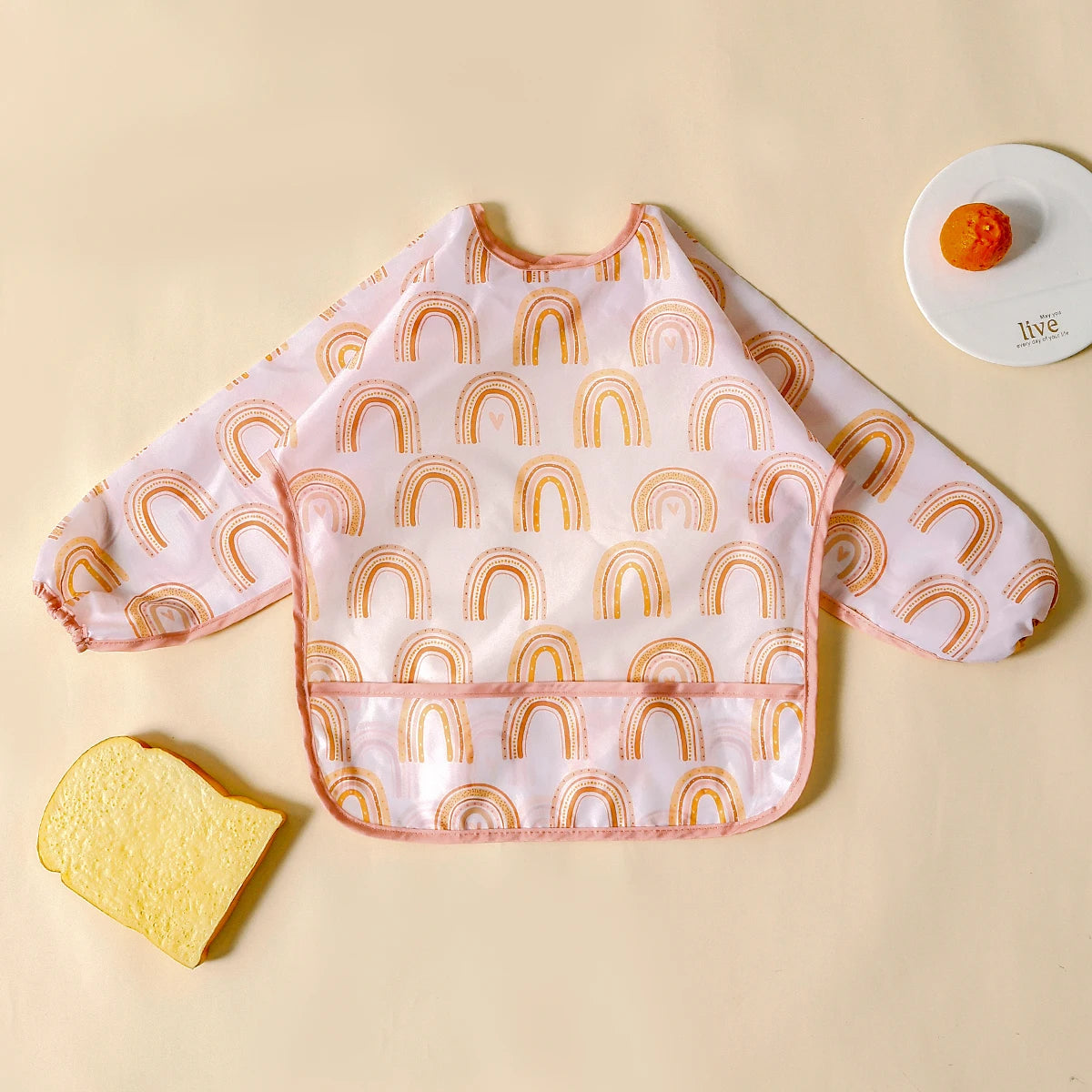 Waterproof Feeding Bib, Washable-Easy To Clean - Baby Essential