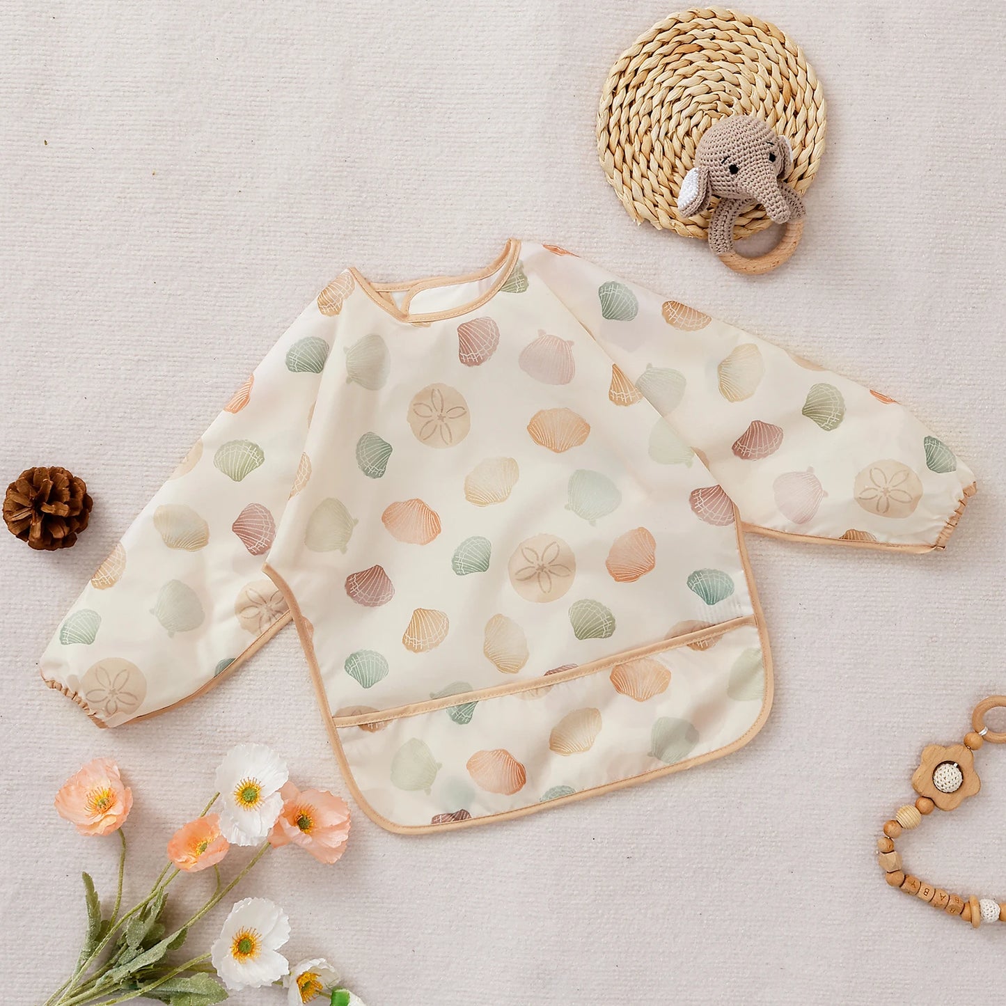 Waterproof Feeding Bib, Washable-Easy To Clean - Baby Essential
