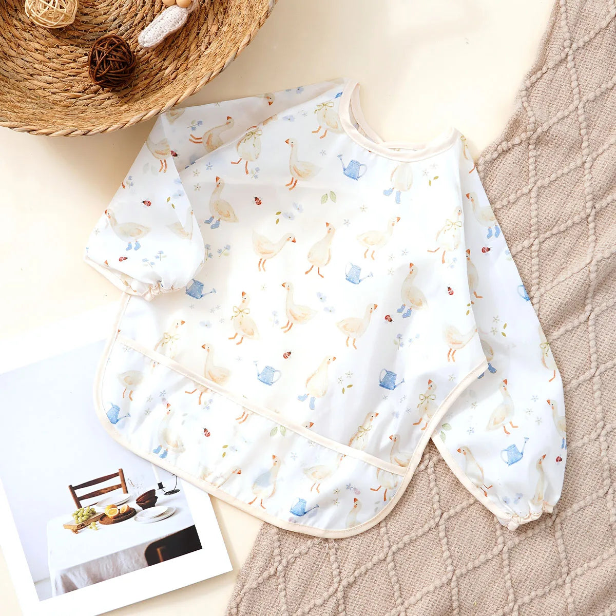 Waterproof Feeding Bib, Washable-Easy To Clean - Baby Essential