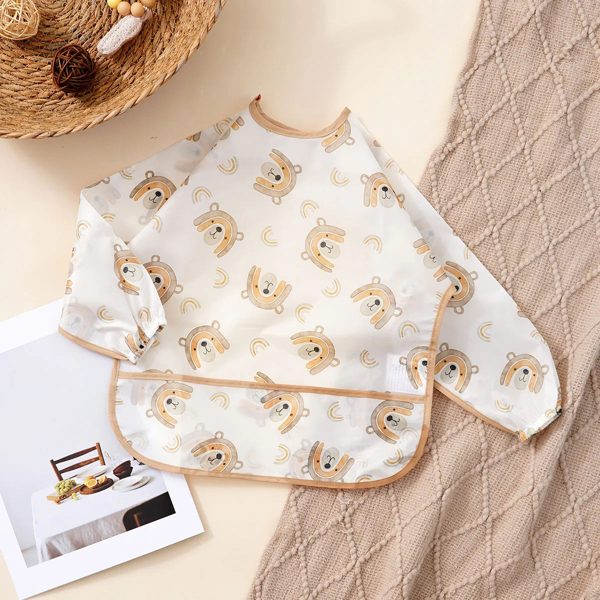 Waterproof Feeding Bib, Washable-Easy To Clean - Baby Essential